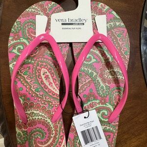 NWT Vera Bradley Pink Paisley Flip Flops
Large 9-10